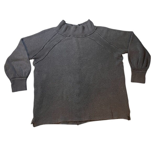Free People Sweaters - We The Free Sweater Grey Knit Women's Sz L Free People Long Sleeve Oversized
